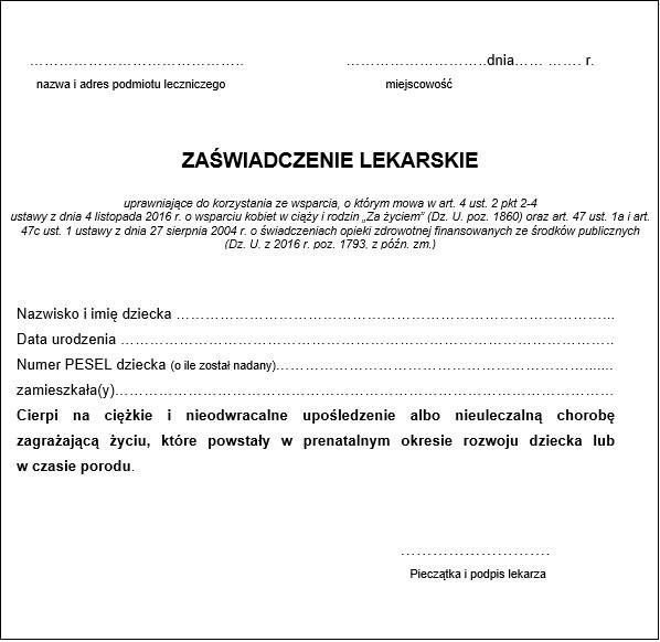 zasady realizacji wniosków na pieluchomajtki 2016