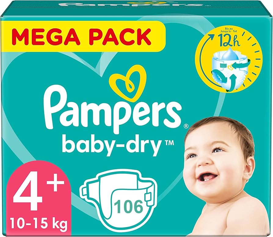 pampers baby dry 4 106 sztuk