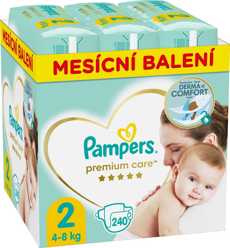 pampers premium care 2 240 cena