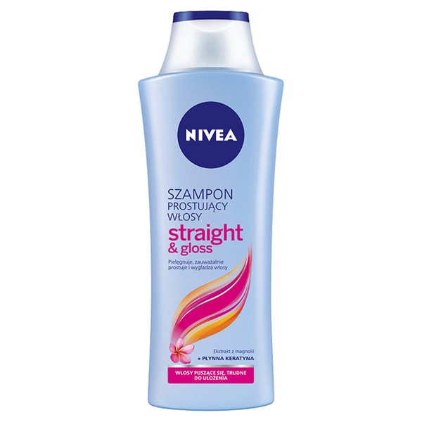 nivea szampon straighr and glos rosman