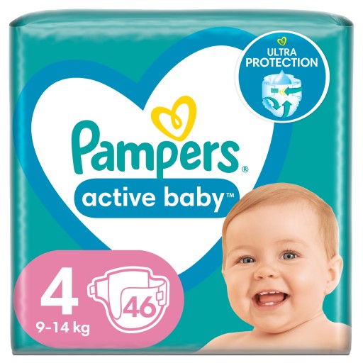 pampers 4 active baby 174 szt