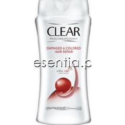 clear damaged & coloured hair szampon przeciwłupieżowy 400 ml