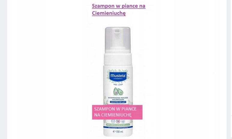 mustela szampon na ciemieniuchę