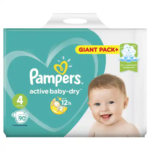 pampers active baby dry 4 90