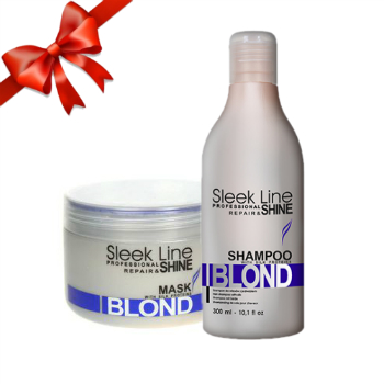 sleek line maska blond szampon