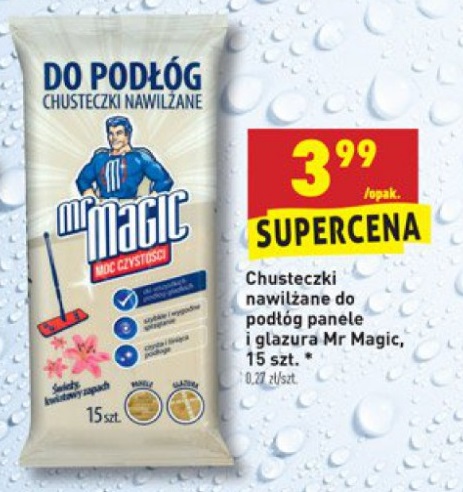 chusteczki nawilżane do podłóg mr magic