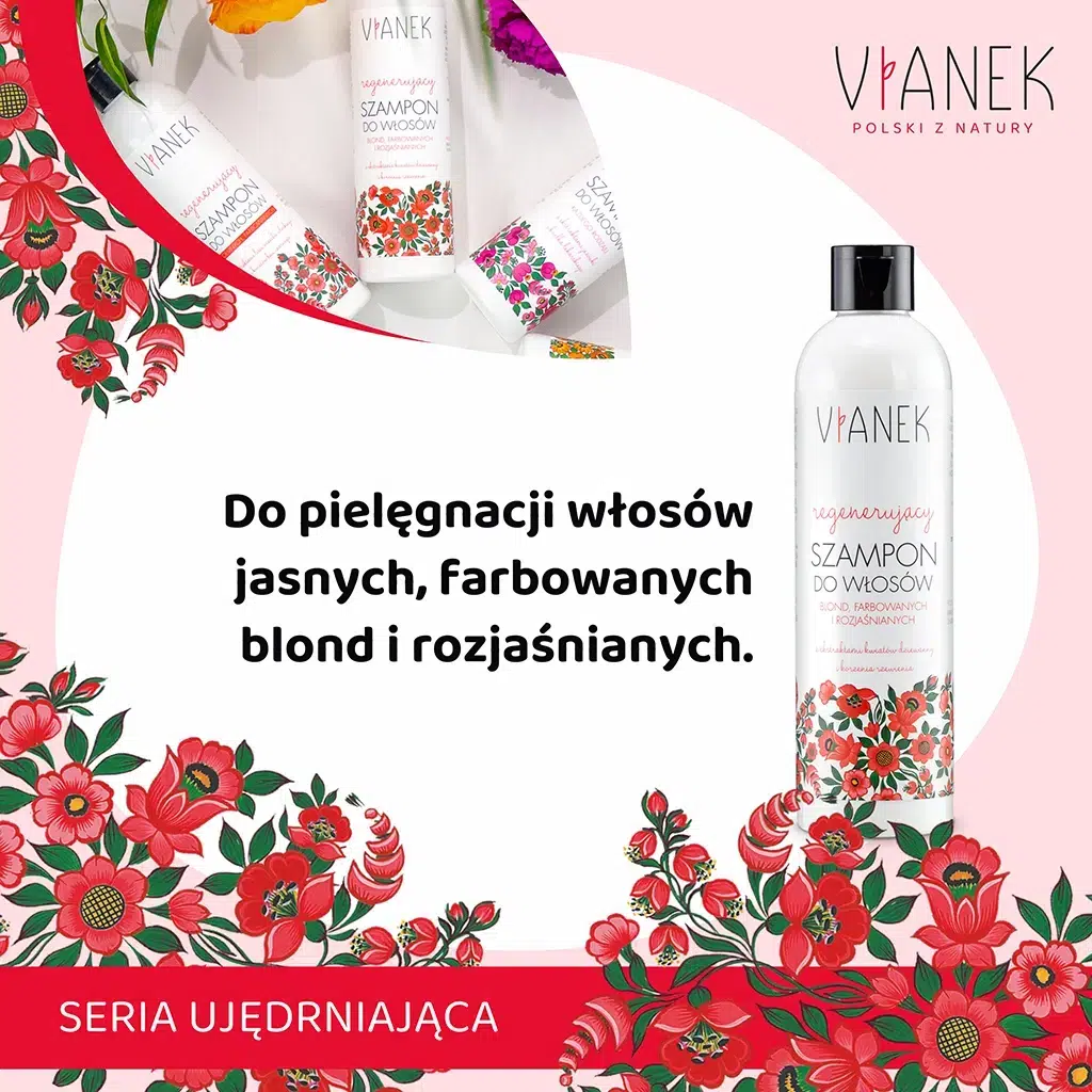 vianek regenerujący szampon do włosów blond