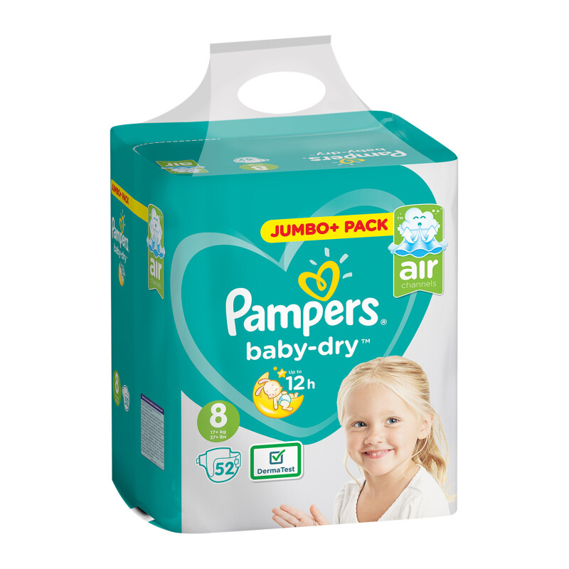 pampers jumbo paack size 8