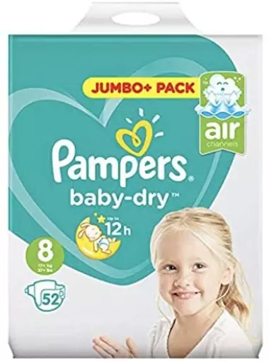 pampers jumbo pack size 8