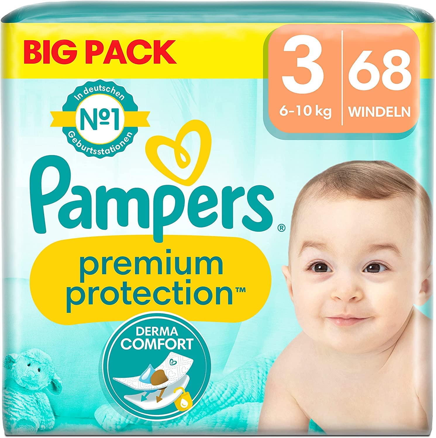 pampers 3 68 szt