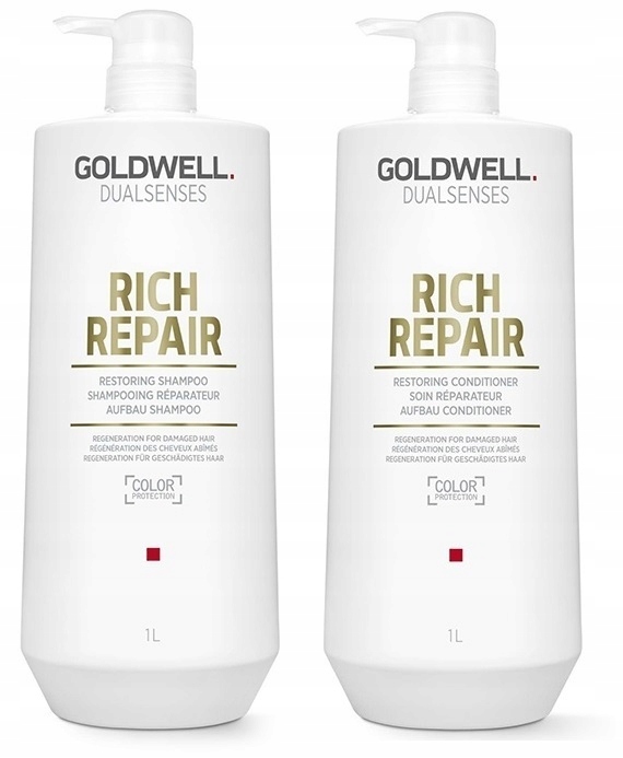 zestaw szampon odżywka goldwell rich repair 1000