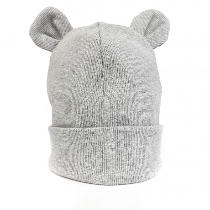 Childrens cotton spring hat grey