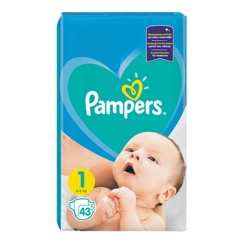 pieluchy pampers new baby 1 newborn 43szt