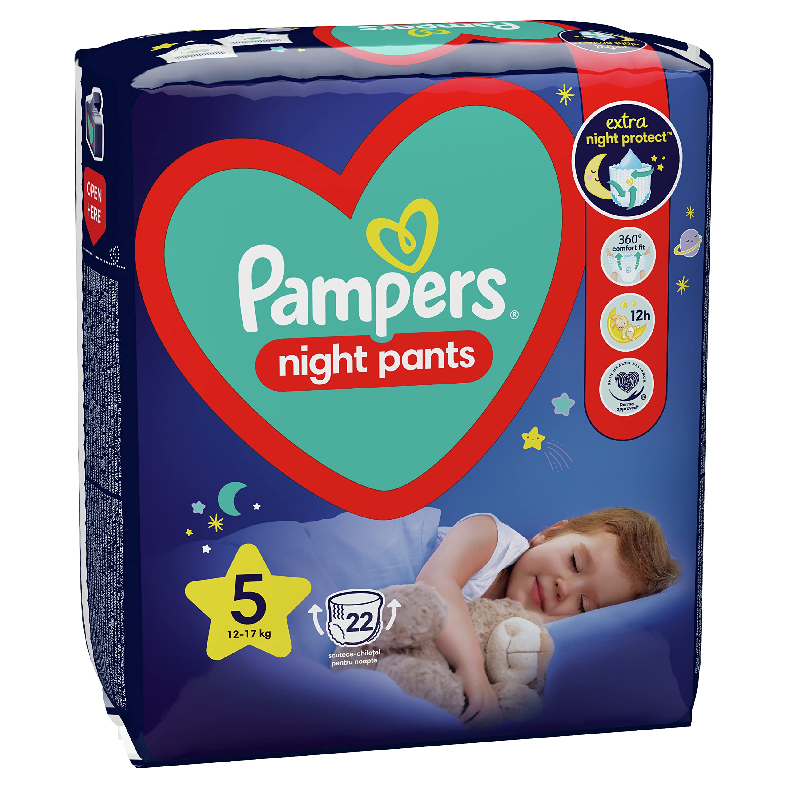 pieluchy pampers noc