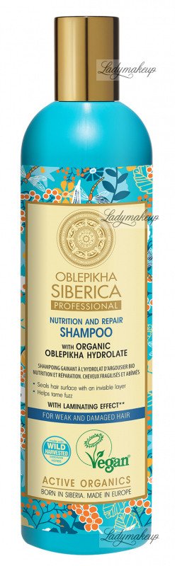 natura siberica szampon do włosów zniszczonych 400ml seria rokitnikowa