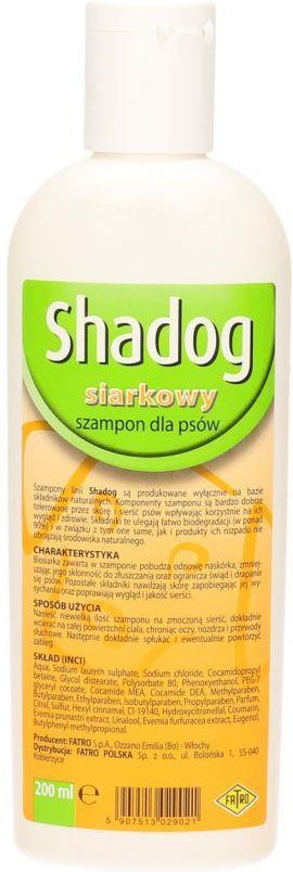 szampon dla psów shadog siarkowy