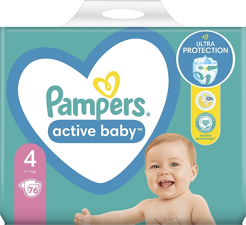 pampers avtive baby 4