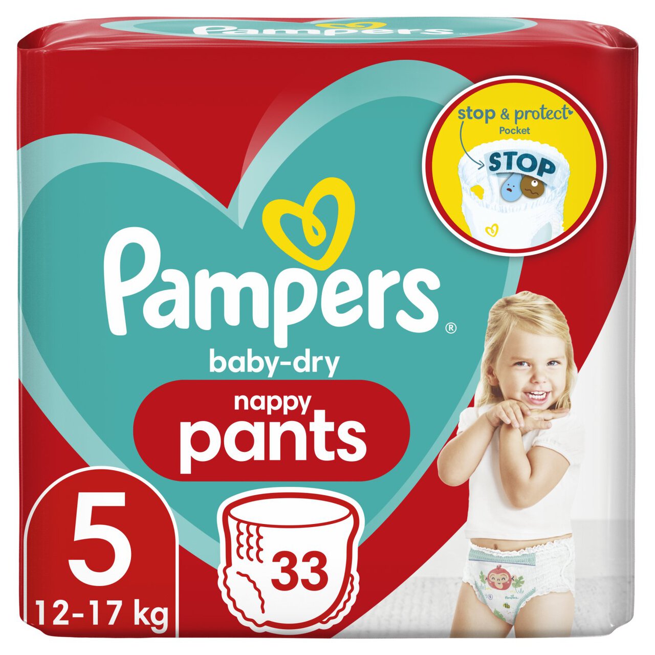 pampers baby dry nappy pants 5