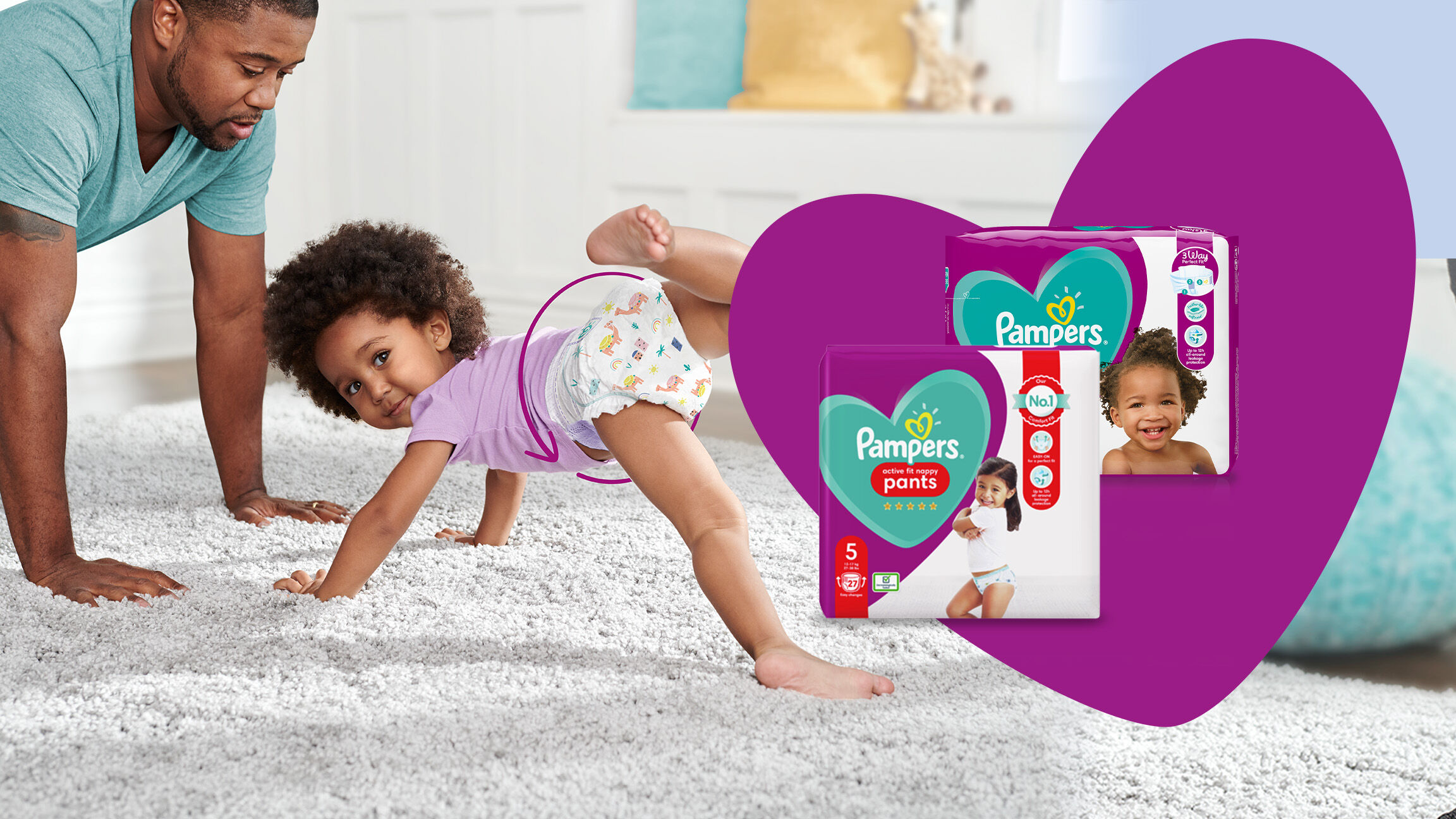 pampers super dry active fit