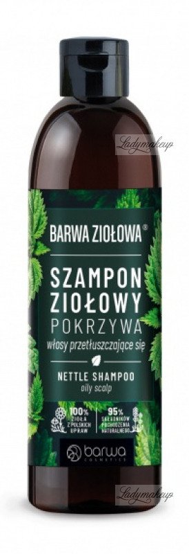 barwa ziołowa pokrzywowy szampon do włosów przetłuszczających się