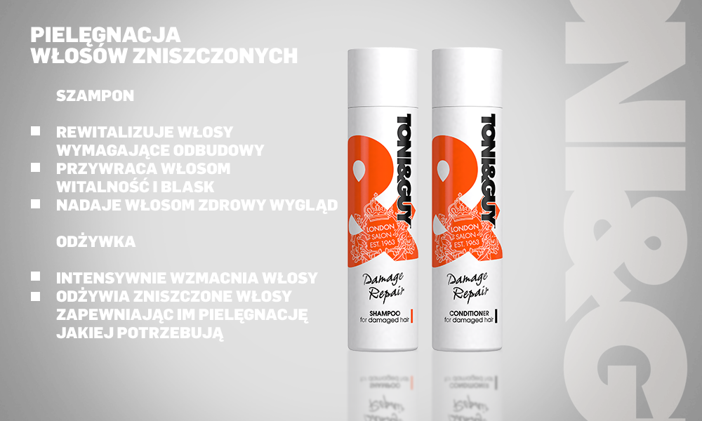 toni&guy damage repair szampon do włosów zniszczonych