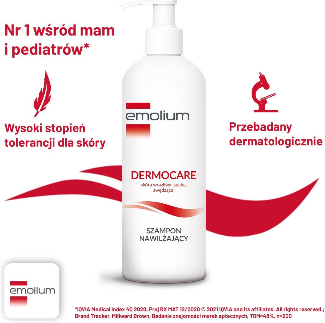 emolium dermocare szampon nawilżający 400ml ceneo