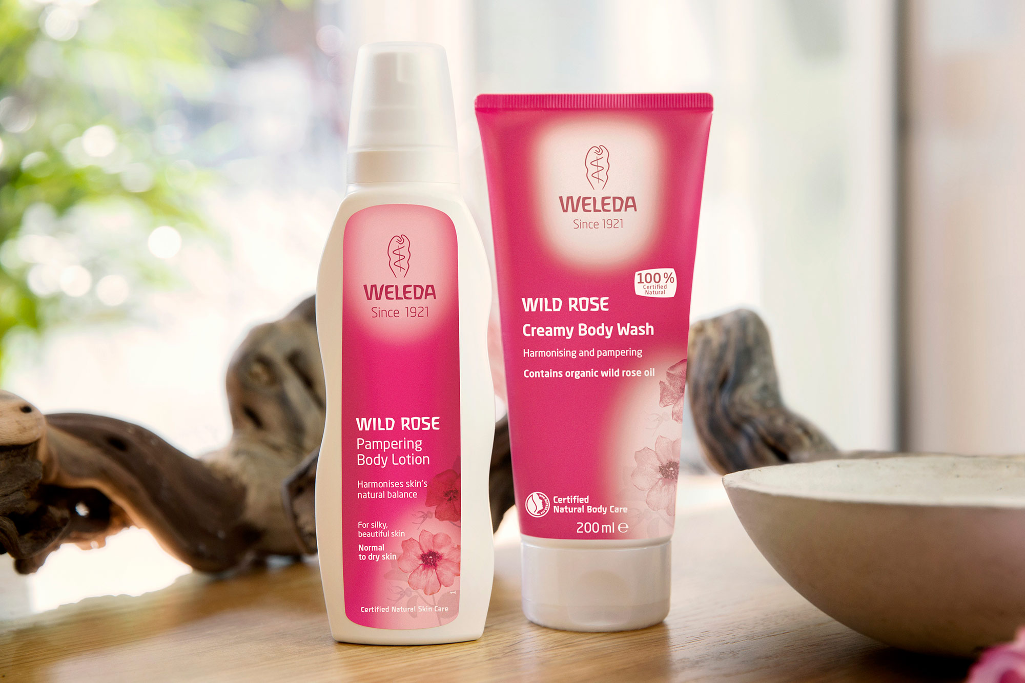 weleda pampering body lotion wild rose