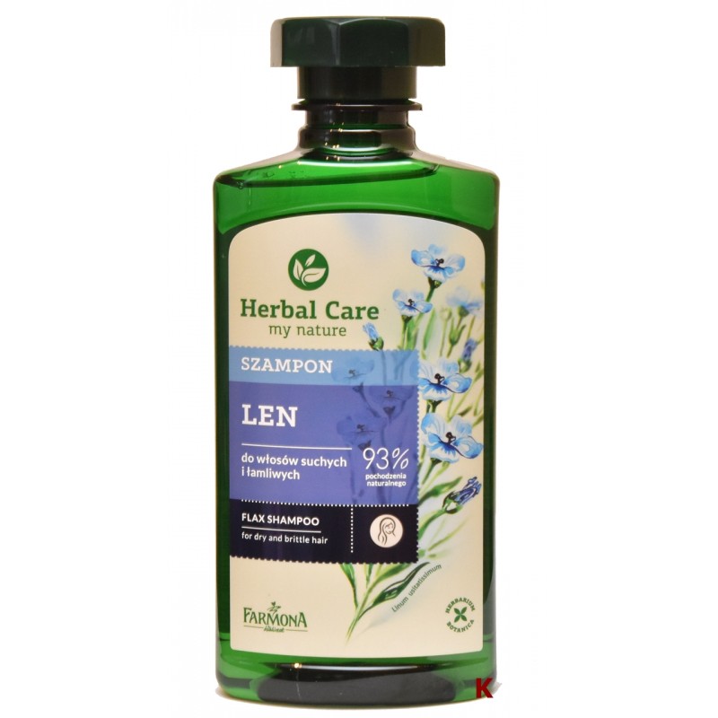 farmona herbal care szampon lniany