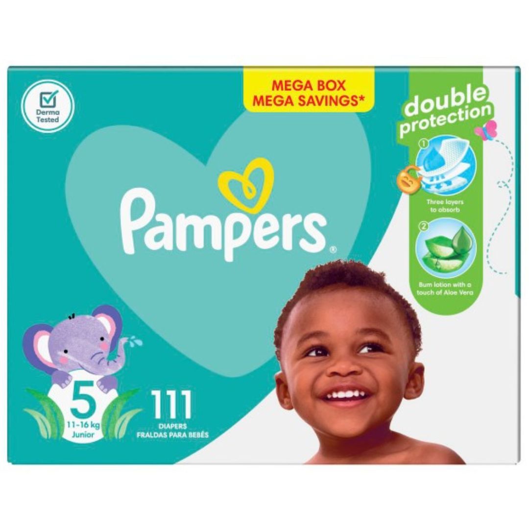 pampers mega box size 5