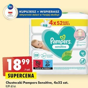 chusteczki pampers sensitive biedronka