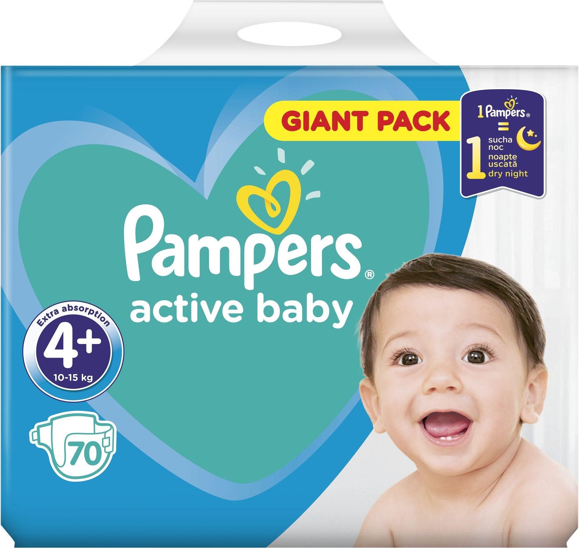 pampers 4+ po 70 szt