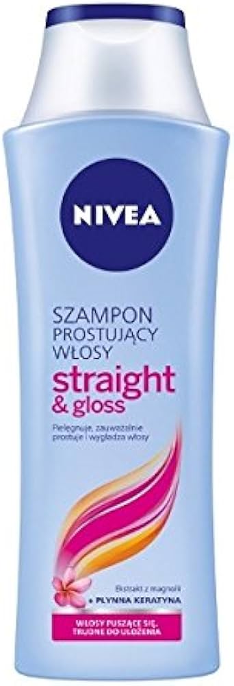 nivea szampon straighr and glos rosman