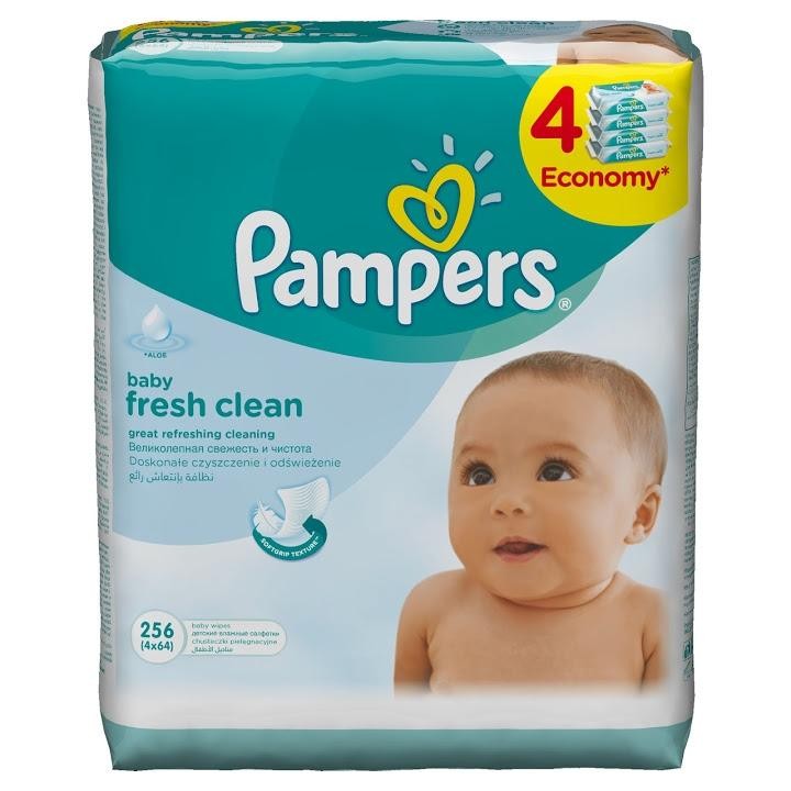 chusteczki pampers 4x64