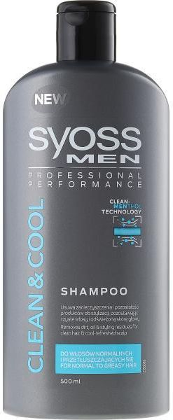 syoss clean & cool szampon włosy normalne szybko przetłuszczające się