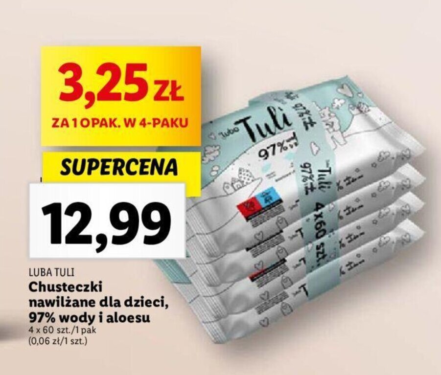 lidl wlochy chusteczki nawilżane dla dzieci