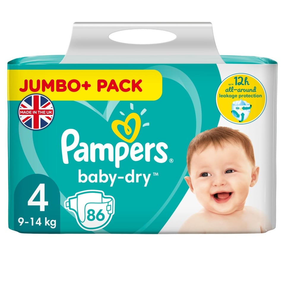 tesco pampers 4 plus