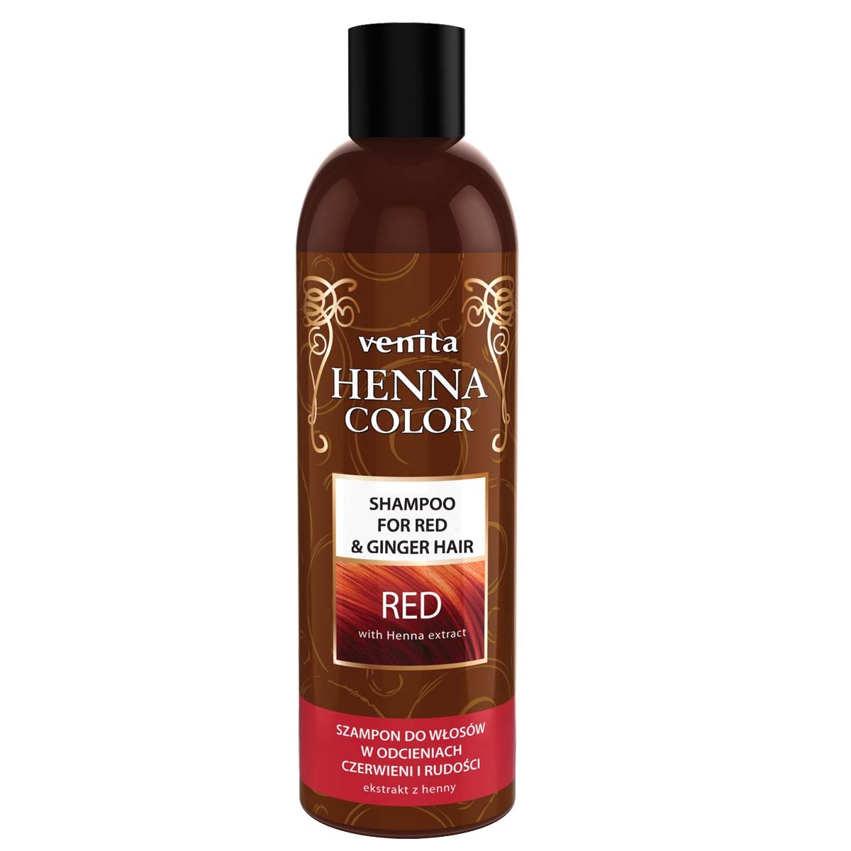 venita henna color szampon do włosów rudych red opinie