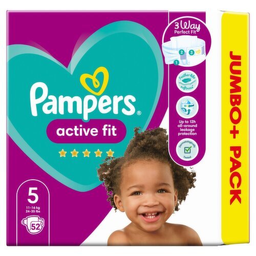 pampers active baby 5 52 szt