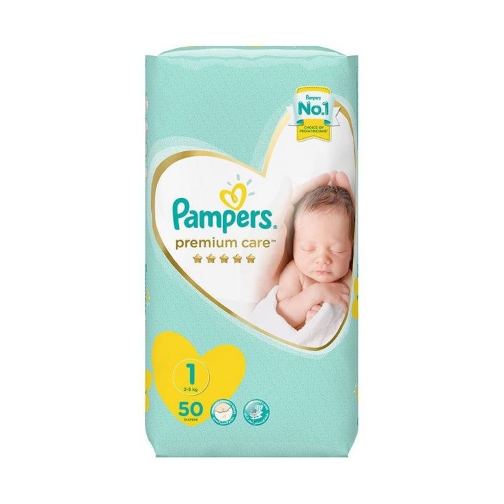 pampers premium care 1 2-5kg 88szt