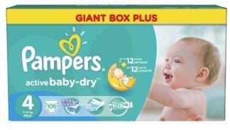 pampers active baby dry 4 106 szt