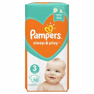 pampers pomarańczowr