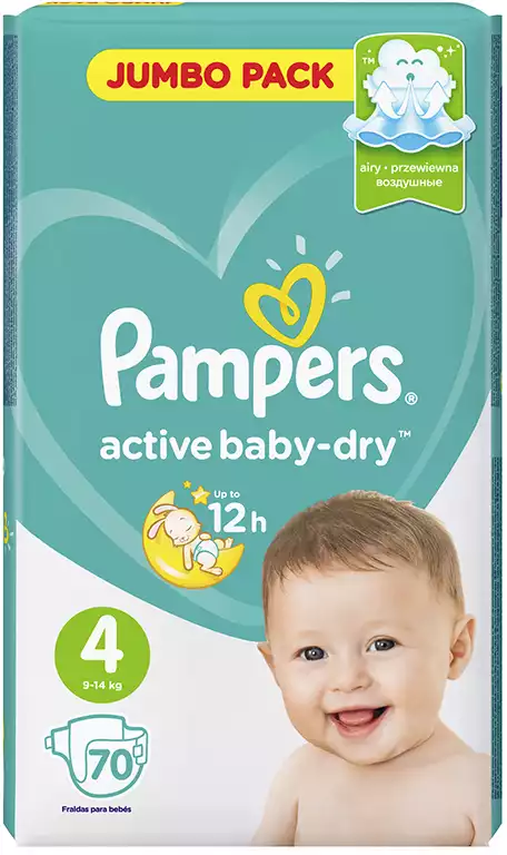 pampers active baby 4maxi 147szt