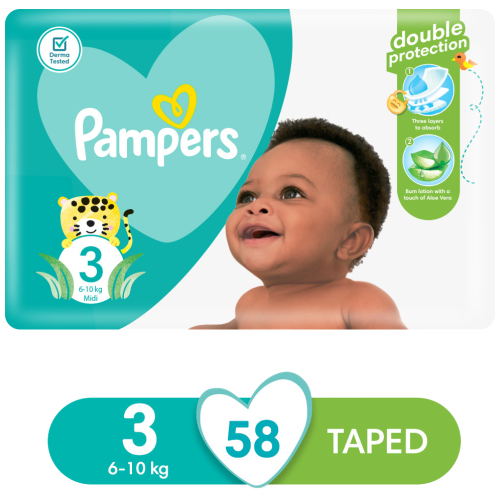 pampers 3 58 szt