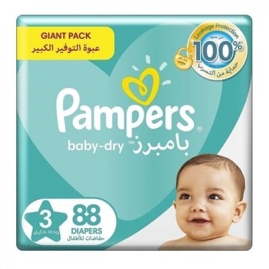 pampers giant pack size 3