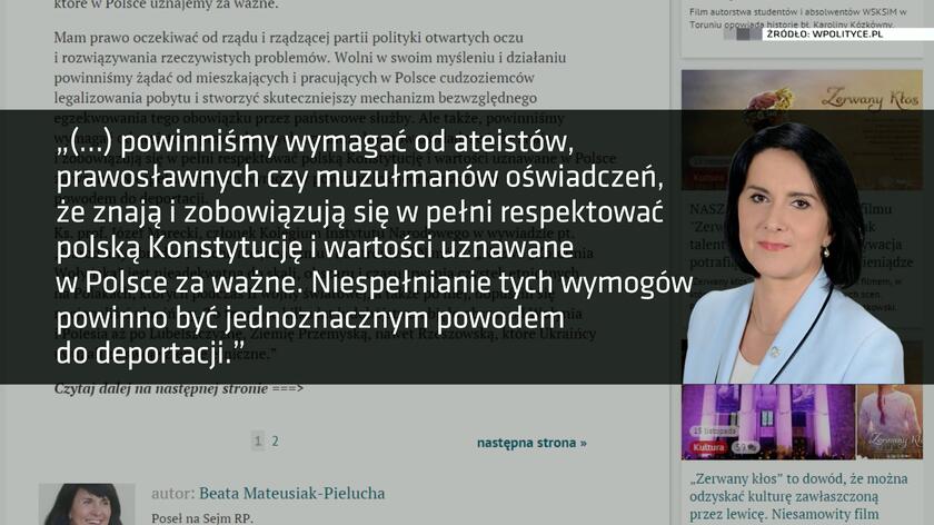 wypowiedz posłanki pieluchy