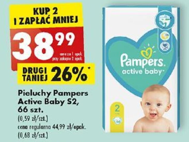 pampers activ dry biedronka