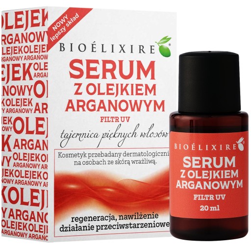 olejek silikonowy do włosów argan oil bioelixire allegro