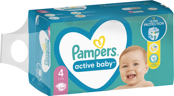 pampers active baby niebieski