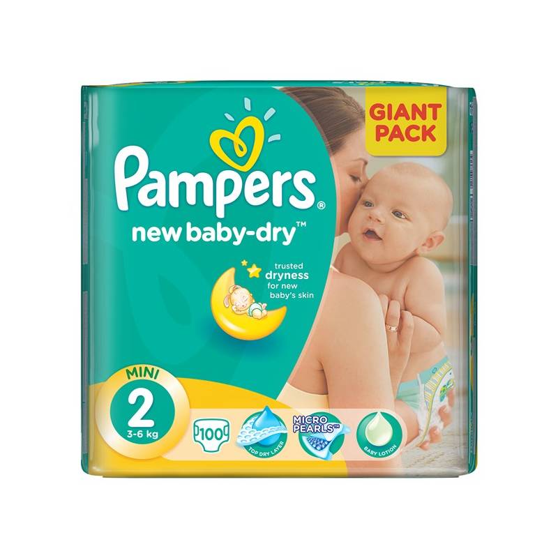 pielucha pieluszka pampers pampers pampers baby dry 2 100 sztuk