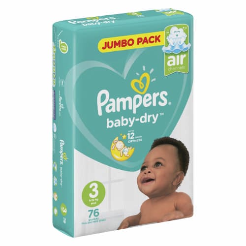 pampers jumbo pack size 3 price